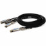AddOn Twinaxial Network Cable - 8.20 ft Twinaxial Network Cable for Network Device, Transceiver, Switch, Server, Router - First End: 1 x QSFP-DD Network - Second End: 4 x QSFP56 Network - 400 Gbit/s - Shielding - VW-1 - 28 AWG - 1 - TAA Compliant