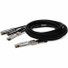 AddOn Twinaxial Network Cable - 8.20 ft Twinaxial Network Cable for Network Device, Switch, Server, Router, Transceiver - First End: 1 x QSFP-DD Network - Male - Second End: 4 x QSFP28 Network - Male - 200 Gbit/s - Shielding - VW-1 - 28 AWG - Black -