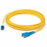 AddOn 10m LC (Male) to SC (Male) Yellow OM4 Duplex Fiber OFNR (Riser-Rated) Patch Cable - 100% compatible and guaranteed to work