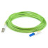 AddOn Fiber Optic Duplex Patch Network Cable - 131.20 ft Fiber Optic Network Cable for Network Device - First End: 2 x LC Network - Male - Second End: 2 x CS Network - Male - Patch Cable - OFNR - 50 µm - Lime Green - 1