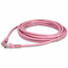 AddOn 25ft RJ-45 (Male) to RJ-45 (Male) Straight Pink Cat6 UTP PVC Copper Patch Cable - 25 ft Category 6 Network Cable for Network Device - First End: 1 x RJ-45 Network - Male - Second End: 1 x RJ-45 Network - Male - Patch Cable - 24 AWG - Pink - 1