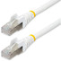 StarTech.com 4ft CAT6a Ethernet Cable, White Low Smoke Zero Halogen (LSZH) 10 GbE 100W PoE S/FTP Snagless RJ-45 Network Patch Cord - 4ft White Low Smoke Zero Halogen (LSZH) Shielded CAT6A Ethernet Cable - 10GbE Multi Gigabit 1/2.5/5/10Gbps - 100W PoE