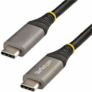 StarTech.com 20" 50cm USB C Cable 10Gbps, USB 3.1 Type-C Cable, 5A/100W, DP Alt Mode, USB-C Cord for USB-C Laptop/Phone/Device - 1.6ft/50cm USB-C cable 10Gbps; USB 3.2 Gen 2 - DP Alt mode (8K 30Hz); 100W/5A PD 3.0 charging - Thunderbolt 3/4 Compatibl