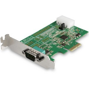 StarTech.com 1-port PCI Express RS232 Serial Adapter Card - PCIe Serial DB9 Controller Card 16950 UART - Low Profile - Windows/Linux - 1 port PCI Express RS232 serial controller card w/16950 UART/ASIX AX99100 - Bi-directional speeds 921.6Kbps/port | 