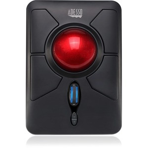 Adesso iMouse T50 - Wireless Programmable Ergonomic Trackball Mouse - Optical - Wireless - Radio Frequency - 2.40 GHz - Black - USB - 4800 dpi - Trackball, Scroll Wheel - 7 Button(s) - Symmetrical