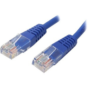 StarTech.com 3 ft Blue Molded Cat5e UTP Patch Cable - Make Fast Ethernet network connections using this high quality Cat5e Cable, with Power-over-Ethernet capability - 3ft Cat5e Patch Cable - 3 ft Cat 5e Patch Cable - 3' Cat5e Patch Cord - 3ft Molded