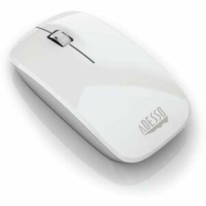 Adesso iMouse M300W Bluetooth Optical Mouse - Optical - Wireless - 30 ft - Bluetooth - Glossy White - USB - 1000 dpi - Scroll Wheel - 3 Button(s) - 2