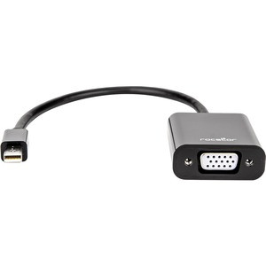Rocstor Premium Mini DisplayPort to VGA Video Adapter - M/F - For connecting a VGA display to a Mini DisplayPort on a Mac or PC computer - Compatible with mDP DisplayPort on MacBook®, MacBook® Pro, Microsoft® Surface®, Surface® docking stations, Comp