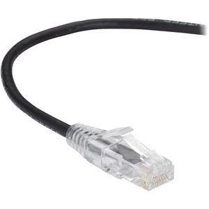 Black Box Slim-Net Cat.6a UTP Patch Network Cable - 10 ft Category 6a Network Cable for Patch Panel, Wallplate, Network Device - First End: 1 x RJ-45 Network - Male - Second End: 1 x RJ-45 Network - Male - 10 Gbit/s - Patch Cable - Gold Plated Contac