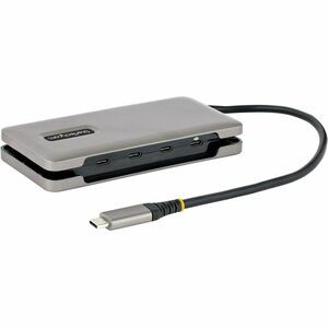 StarTech.com 4-Port USB-C Hub, USB 3.2 Gen 2, 10Gbps, 100W Power Delivery Pass-Through, 12.6in (32cm) Cable, Portable USB Expansion Hub - 4 Port USB-C 10Gbps (USB 3.1/3.2 Gen 1) portable expansion hub/splitter for laptops - USB bus powered or with 10