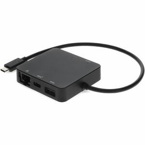 AddOn Docking Station - for Desktop PC/Notebook/Monitor/Projector - USB Type C - 4K - 3840 x 2160 - USB Type-A - 1 x USB Type-C Ports - USB Type-C - Network (RJ-45) - HDMI - Black - Wired - Ethernet