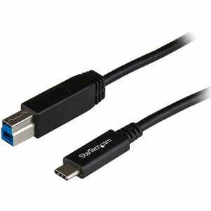 StarTech.com 1m 3 ft USB C to USB B Printer Cable M/M - USB 3.1 (10Gbps) - USB B Cable - USB C to USB B Cable - USB Type C to Type B Cable - Connect USB 3.2 Gen 2 or Gen 1 USB-B devices to USB-C tablet or laptop - USB C Printer Cable - Connect USB 3.