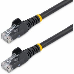 StarTech.com 7ft CAT6 Ethernet Cable - Black Snagless Gigabit - 100W PoE UTP 650MHz Category 6 Patch Cord UL Certified Wiring/TIA - 7ft Black CAT6 Ethernet cable delivers Multi Gigabit 1/2.5/5Gbps & 10Gbps up to 160ft - 650MHz - Fluke tested to ANSI/