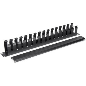 1U HORIZONTAL CABLE MANAGEMENT COMPATIBLE WITH STANDARD 19 RACKS - Rocstor 1U Horizontal Rack Server Cabinet Mount Cable Management - 1U Rack Height - 19" Panel Width - Cold Rolled Steel (CRS) - Keeps cables organized and will reduce cable clutter - 