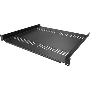 StarTech.com 1U Vented Server Rack Cabinet Shelf - Fixed 16" Deep Cantilever Rackmount Tray for 19" Data/AV/Network Enclosure w/Cage Nuts - 1U 19in vented server rack cabinet shelf/rackmount cantilever tray 16in deep - Universal fit in existing EIA/E