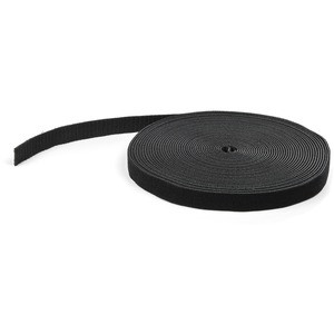 StarTech.com Hook-and-Loop Cable Management Tie - 50 ft. Bulk Roll - Black - Cut-to-Size Cable Wrap / Straps - Organize the cables in your server rack or cabinet by bundling them together using this cut-to-size hook-and-loop tape - Easy cable managem