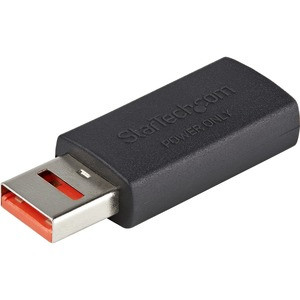 StarTech.com Secure Charging USB Data Blocker Adapter, Male/Female USB-A Data Blocking Charge/Power-Only Charging Adapter for Phone/Tablet - USB-A data blocking charging only adapter prevents data theft/spyware/malware - Power-Only No Data Pins - Mal