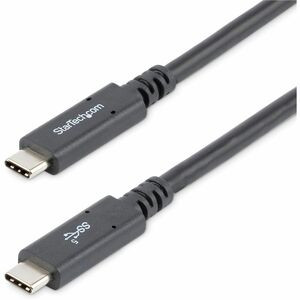 StarTech.com 6 ft (1.8m) USB C to USB C Cable, 5A 100W PD 3.0, Certified Works With Chromebook, USB-IF Certified, M/M, USB 3.0 (5Gbps) - 6ft USB C to USB C cable - USB-IF Certified - Certified Works With Chromebook - USB 3.2 Gen 1 (5Gbps, 100W, PD 3.