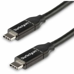 StarTech.com 0.5m USB C to USB C Cable w/ 5A PD - M/M - USB 2.0 - USB-IF Certified - USB Type C Cable - USB C Charging Cable - USB C PD Cable - Power your USB Type-C devices with reduced clutter - 0.5m USB-C to USB-C Cable - 0.5 m USB Type C Cable - 