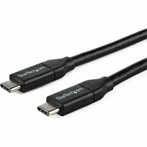 StarTech.com 1m 3 ft USB C to USB C Cable w/ 5A PD - M/M - USB 2.0 - USB-IF Certified - USB Type C Cable - USB C Charging Cable - USB C PD Cable - Power your USB Type-C devices - 1m USB C to USB C Cable - 1 m USB Type C Cable - 3ft USB C Charging Cab