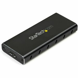 StarTech.com M.2 SSD Enclosure for M.2 SATA SSDs - USB 3.1 (10Gbps) with USB-C Cable - External Enclosure for USB-C Host - Aluminum - Turn your M.2 SATA drive into an ultra-fast, portable storage solution for a USB C enabled host including MacBook, C