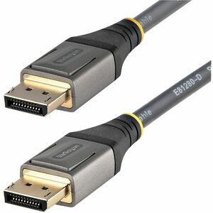 StarTech.com 6ft (2m) VESA Certified DisplayPort 1.4 Cable, 8K 60Hz HDR10, UHD 4K 120Hz Video, DP to DP Monitor Cord, DP 1.4 Cable, M/M - 6.6ft/2m VESA Certified DisplayPort 1.4 cable; 8K 60Hz/4K 120Hz video/32.4Gbps/HDR10/32Ch Audio - Monitor cord w