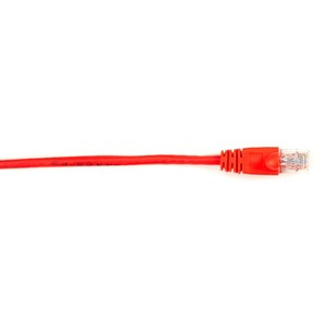 Black Box Cat.6 UTP Patch Network Cable - 4 ft Category 6 Network Cable for Network Device - First End: 1 x RJ-45 Network - Male - Second End: 1 x RJ-45 Network - Male - 1 Gbit/s - Patch Cable - Gold Plated Contact - CM - 26 AWG - Red