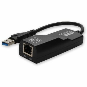 AddOn 5-Pack of USB 3.0 (A) Male to RJ-45 Female Gray & Black Adapters - 100% compatible and guaranteed to work