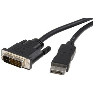 StarTech.com 10-Pack 6ft DisplayPort to DVI Cable - 1080p DisplayPort 1.2 to DVI-D Video Adapter Cable - Passive DP++ to DVI Digital Cable - DisplayPort 1.2 to DVI-D adapter cable connects DP++ source to DVI display/monitor | 1920x1200 or 1080p@60Hz 