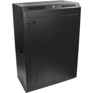 StarTech.com 8U 19" Vertical Wall Mount Server Rack Cabinet Enclosure - Low Profile (15") - 30" Deep Locking w/2U for Network IT Equipment - 8U 19in Vertical Wall Mount Server Rack Cabinet mounts servers vertically - Up to 30in. mounting depth & only