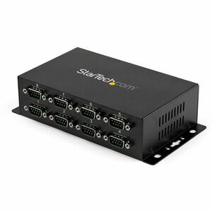 StarTech.com USB to Serial Adapter Hub â?" 8 Port â?" Industrial â?" Wall Mount â?" Din Rail â?" COM Port Retention â?" FTDI USB to RS232 - Add 8 DIN Rail-mountable RS232 Serial ports to any system through USB - 8 port usb to rs232 - 8 port usb to se