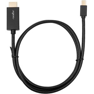 Rocstor Premium Mini DisplayPort to HDMI cable - 3 ft (1m) - 4K/2K - DisplayPort to HDMI Cable - For MacBook, Macbook Pro, Macbook Air, Mac Mini, Ultrabook, Projector, Desktop Computer - 3 ft - 1 Pack - 1 x Mini DisplayPort Male - 1 x HDMI Male - Gol