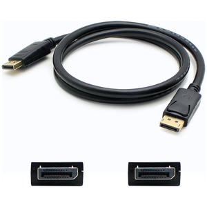 AddOn DisplayPort Audio/Video Cable - 1.50 ft DisplayPort A/V Cable for Audio/Video Device - First End: 1 x DisplayPort 1.2 Digital Audio/Video - Male - Second End: 1 x DisplayPort 1.2 Digital Audio/Video - Male - Supports up to 3840 x 2160 - Black -
