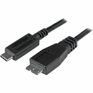 StarTech.com 0.5m USB C to Micro USB Cable - M/M - USB 3.1 Cable (10Gbps) - USB 3.1 Type C to Micro USB Type B Cable - Connect USB Micro-B devices to your USB Type-C host with reduced clutter - Charge or sync older Micro USB 3.2 Gen 1 mobile devices 