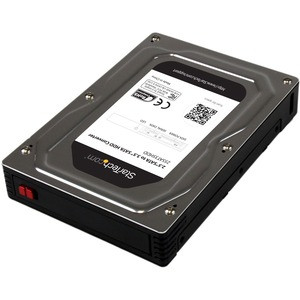StarTech.com 2.5" to 3.5" SATA Aluminum Hard Drive Adapter Enclosure with SSD / HDD Height up to 12.5mm - Turn a 2.5" SATA HDD/SSD into a 3.5" SATA Drive - 2.5 to 3.5 HDD Adapter - 2.5in HDD Converter - 2.5 to 3.5 SATA Adapter - SATA Hard Drive Conve