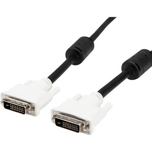 Rocstor Premium 10ft DVI-D Dual Link Cable - M/M - 10ft - Black - Video Monitor Cable - 10 ft DVI-D Video Cable for Projector, Monitor, Computer, Notebook - First End: 25-pin DVI-D (Dual-Link) Digital Video - Male - Second End: 25-pin DVI-D (Dual-Lin