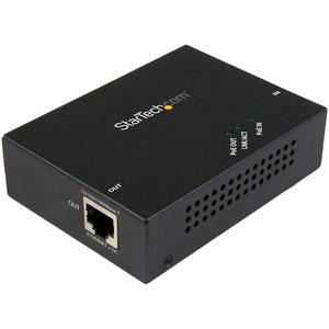 StarTech.com 1 Port Gigabit PoE+ Extender - 802.3at and 802.3af - 100 m (330 ft) - Power over Ethernet Extender - PoE Repeater Network Extender - Extend your PoE connection 100m or daisy chain up to four extenders for longer distance - 1 Port Gigabit
