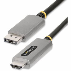 StarTech.com 6ft (2m) DisplayPort to HDMI Adapter Cable, 8K 60Hz, 4K 144Hz, HDR10, DP 1.4 to HDMI 2.1 Active Video Converter - 6.6ft (2m) DisplayPort to HDMI Adapter Cable connects a DP desktop to an 8K 60Hz/4K 144Hz HDMI Display; DP 1.4 and DSC is r