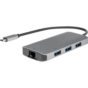 Rocstor Premium USB-C Hub with USB-A, Gigabit Ethernet & USB-C 100W PD - USB 3.0 Type C - External - 4 USB Port(s) - 1 Network (RJ-45) Port(s) - 3 USB 3.0 Port(s) - PC, Mac, Linux, Android, ChromeOS
