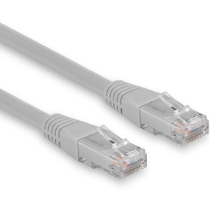 Rocstor Cat.6 UTP Patch Network Cable - Rocstor Premium 15ft (4.6m) CAT6 Ethernet Cable - 100% Copper UL Rated - Gray - Molded - 100W PoE UTP Category 6 Patch Cord UL Certified Wiring/TIA - 15ft Gray CAT6 Ethernet cable provides Multi Gigabit 1/2.5/5