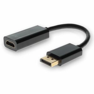 5PK DisplayPort 1.2 Male to HDMI 1.3 Female Black Adapters Which Requires DP++ For Resolution Up to 2560x1600 (WQXGA) - 100% compatible and guaranteed to work