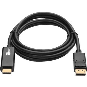SIIG DisplayPort 1.2 To HDMI 6ft Cable 4K/30Hz - 6 ft DisplayPort/HDMI A/V Cable for Audio/Video Device, HDTV, PC, Monitor, Notebook, Desktop Computer - First End: 1 x 20-pin DisplayPort 1.2 Digital Audio/Video - Male - Second End: 1 x 19-pin HDMI 1.
