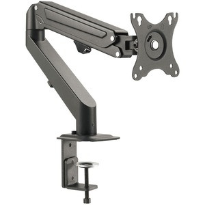 SIIG Single Gas Spring C-Clamp Monitor Desk Mount - 17" to 27" - Full Motion Articulating Monitor Arm - 75 x 75 / 100 x 100 VESA Standard - Weight up to 14.3 lbs - Ergonomic and space saver - Flexiable & Free Adjustment - Integrated Cable Management 