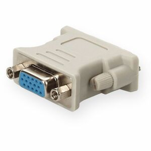 5PK DVI-I (29 pin) Male to VGA Female White Adapters For Resolution Up to 1920x1200 (WUXGA) - 100% compatible and guaranteed to work