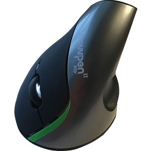WOW PEN JOY II WIRELESS ERGONOMIC COMPUTER MOUSE SILVER - Optical - Wireless - Black, Silver - 1 Pack - USB - 2000 dpi - Scroll Wheel - 6 Button(s) - Right-handed