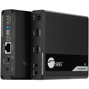 SIIG ipcolor 4K HDMI 2.0 Extender with IR, HDR and ARC - 3840x2160 60Hz HDMI Extender with IR - 18Gbps video bandwidth distance up to 230ft (70m) with zero latency - 1 in 2 out - support loopout - HDMI over Cat6 Extender / HDR / HDCP 2.2 / S/PDIF Aud