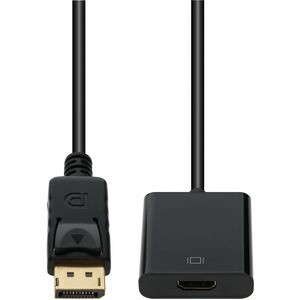 DisplayPort 1.2 Male to HDMI 1.3 Female Black Active Adapter Which Comes with Audio For Resolution Up to 2560x1600 (WQXGA) - 100% compatible and guaranteed to work