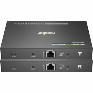 TrueReach 4K@60Hz HDMI KVM Extender over CAT6/CAT6a/Cat7 Ethernet Cable - Supports USB KVM (keyboard, mouse & Touch Screen) - 4K 60Hz up to 230ft (70m) - Zero Latency - Point to Point Extender - ipColor Image Technology - Supports (4:4:4/4:4:2) 18Gbp