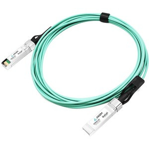 Axiom Fiber Optic Network Cable - 22.97 ft Fiber Optic Network Cable for Network Device, Router, Switch - First End: 1 x SFP28 Network - Male - Second End: 1 x SFP28 Network - Male - 25 Gbit/s - Aqua