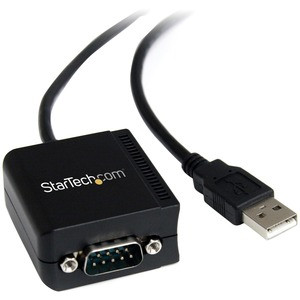 StarTech.com USB to Serial Adapter - Optical Isolation - USB Powered - FTDI USB to Serial Adapter - USB to RS232 Adapter Cable - Add an RS232 serial port with circuit isolation to your laptop or desktop computer, through USB - USB to Serial - USB to 